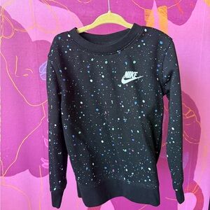 Nike Black Sweatshirt with Colorful Dots